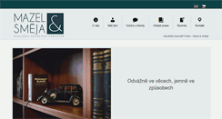 Desktop Screenshot of mazel-smeja.cz